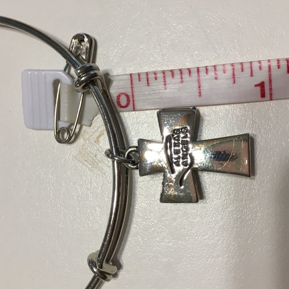 Alexa's Angels Cross slide Adjustable Bracelet - Picture 7 of 7